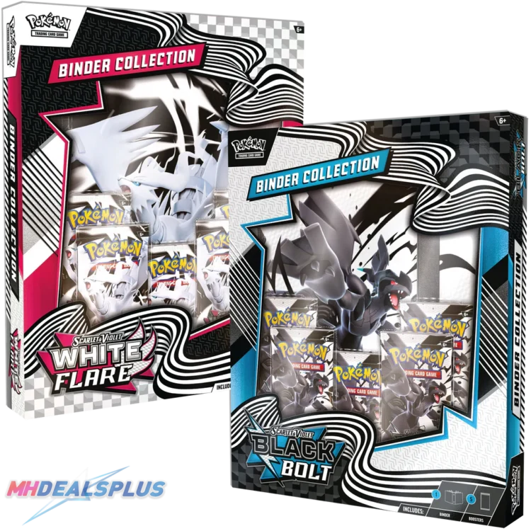 Pokemon Black Bolt & White Flare Binder Collection Set of 2
