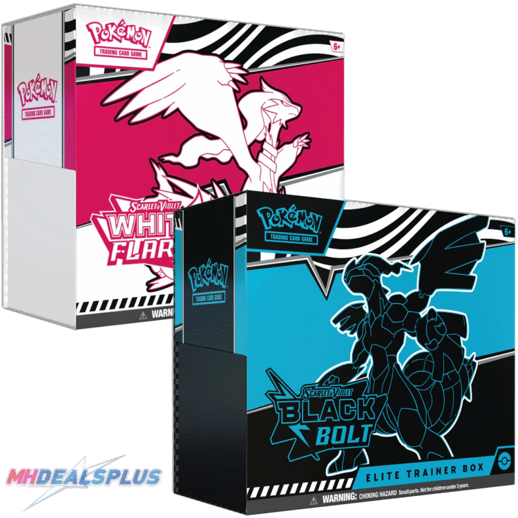 Pokemon Black Bolt & White Flare Elite Trainer Box Set of 2