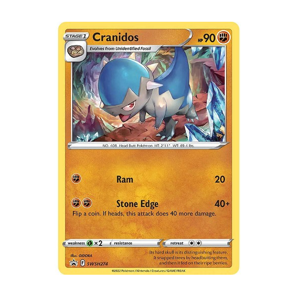 Silver Tempest: Promo Card - Cranidos