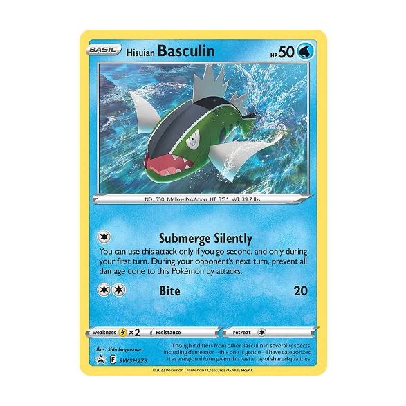 Silver Tempest: Promo Card - Hisuian Basculin